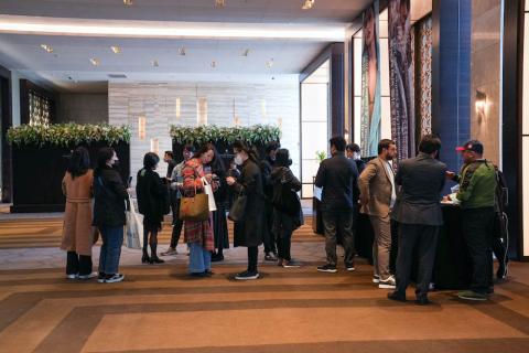 Visitors at The International Fur & Leather 2023, Seoul